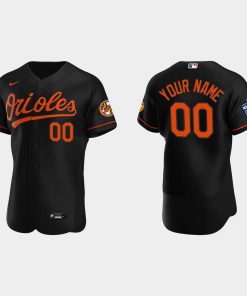 Custom Baltimore Orioles 2022 Little League Classic Flex Base Jersey Black