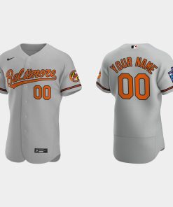 Custom Baltimore Orioles 2022 Little League Classic Flex Base Jersey Gray