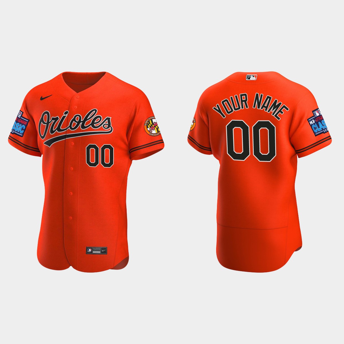 Custom Baltimore Orioles 2022 Little League Classic Flex Base Jersey ...