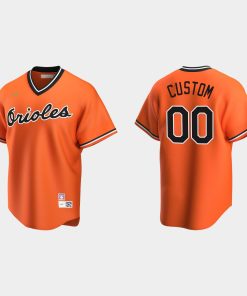 Custom Baltimore Orioles Cooperstown Collection Alternate Jersey Orange