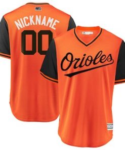Custom Baltimore Orioles Orange 2018 Players' Weekend Cool Base Jersey