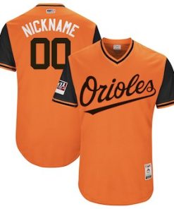 Custom Baltimore Orioles Orange 2018 Players' Weekend Flex Base Jersey