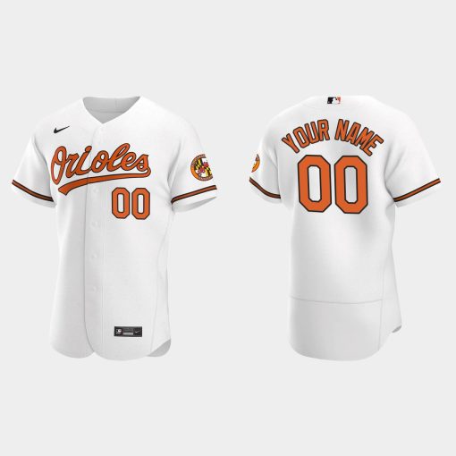 Custom Baltimore Orioles White Flex Base 2020 Home Jersey