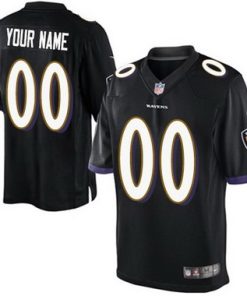 Custom Baltimore Ravens 2013 Black Limited Jersey