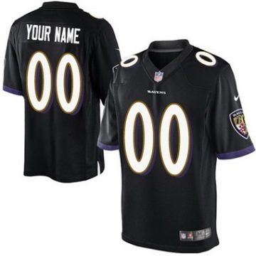 Custom Baltimore Ravens 2013 Black Limited Jersey