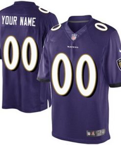 Custom Baltimore Ravens 2013 Purple Limited Jersey