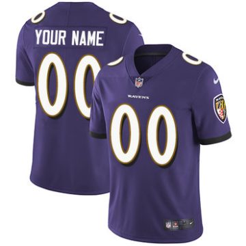 Custom Baltimore Ravens Purple Vapor Untouchable Player Limited Jersey