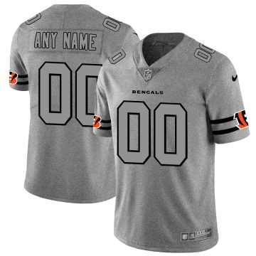 Custom Bengals 2019 Gray Gridiron Gray Vapor Untouchable Limited Jersey