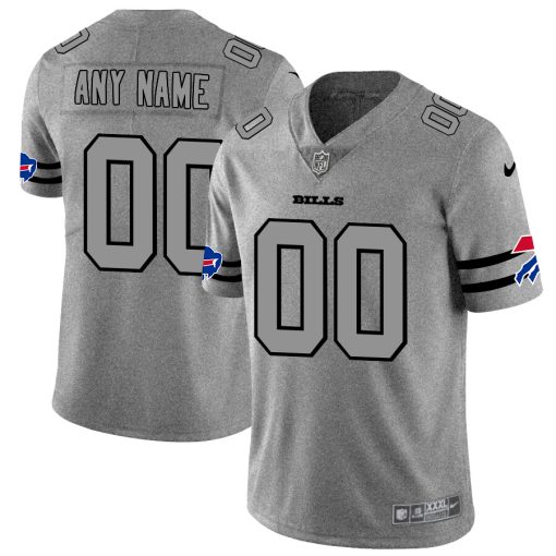 Custom Bills 2019 Gray Gridiron Gray Vapor Untouchable Limited Jersey