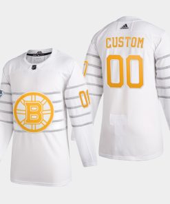 Custom Boston Bruins 2020 All-star Game White Jersey