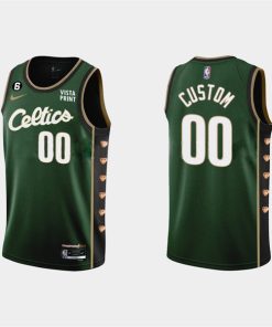 Custom Boston Celtics Active Player Green 2022-23 City Edition Stitched Basketball Jersey