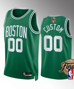 Custom Boston Celtics Active Player Green 2022 Finals Stitched Basketball Jersey