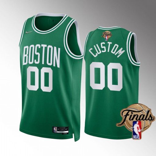 Custom Boston Celtics Active Player Green 2022 Finals Stitched Basketball Jersey