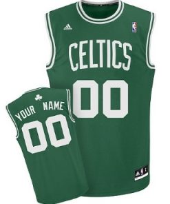 Custom Boston Celtics Green Jersey