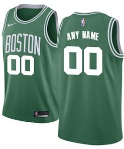 Custom Boston Celtics Green Swingman Icon Edition Jersey