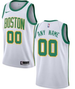 Custom Boston Celtics Swingman White City Edition Jersey