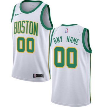 Custom Boston Celtics Swingman White City Edition Jersey