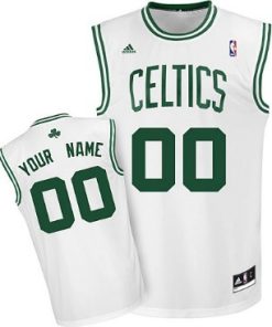 Custom Boston Celtics White Jersey