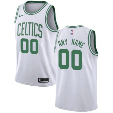 Custom Boston Celtics White Association Edition Jersey