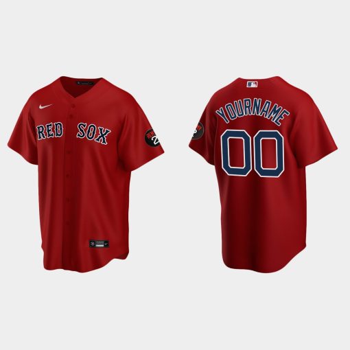 Custom Boston Red Sox Cool Base Jerry Remy Jersey Red