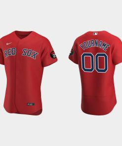 Custom Boston Red Sox Flex Base Jerry Remy Jersey Red