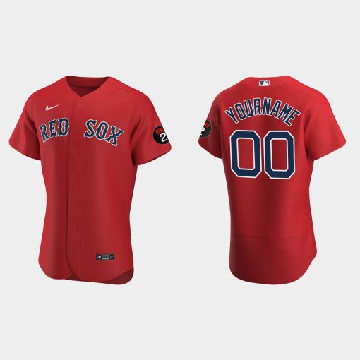 Custom Boston Red Sox Flex Base Jerry Remy Jersey Red