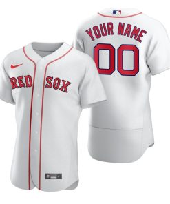 Custom Boston Red Sox White 2020 Flex Base Jersey