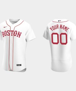 Custom Boston Red Sox White Flex Base 2020 Alternate Jersey