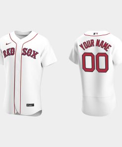 Custom Boston Red Sox White Flex Base 2020 Home Jersey