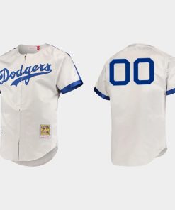 Custom Brooklyn Dodgers Cooperstown Flex Base Jersey Gray