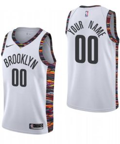 Custom Brooklyn Nets 2019 20 White City Edition Jersey