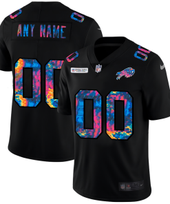 Custom Buffalo Bills Multi-color Black 2020 Crucial Catch Vapor Untouchable Limited Jersey