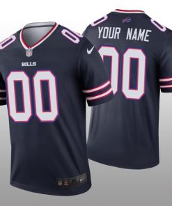 Custom Buffalo Bills Navy Inverted Legend Jersey