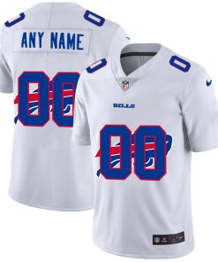 Custom Buffalo Bills White Team Big Logo Vapor Untouchable Limited Jersey
