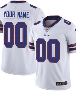 Custom Buffalo Bills White Vapor Untouchable Player Limited Jersey
