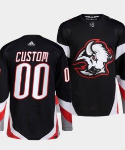 Custom Buffalo Sabres Black 2022-23 Stitched Jersey