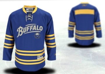 Custom Buffalo Sabres Blue 40th Jersey