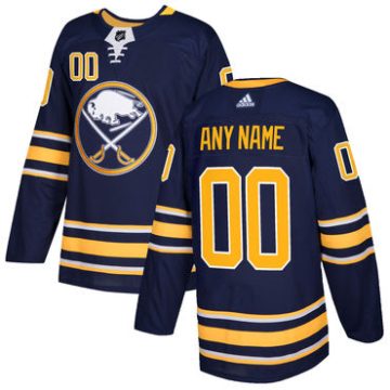 Custom Buffalo Sabres Home Navy Blue 2017 2018 Jersey