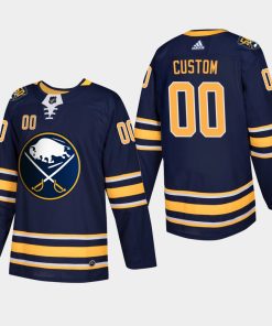 Custom Buffalo Sabres Navy 50th Anniversary Home Player Jersey