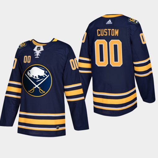 Custom Buffalo Sabres Navy 50th Anniversary Home Player Jersey