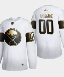 Custom Buffalo Sabres Golden Edition White Jersey