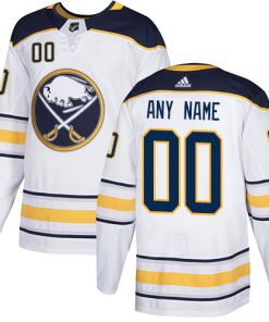 Custom Buffalo Sabres NHL White Jersey