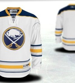 Custom Buffalo Sabres White Third Jersey