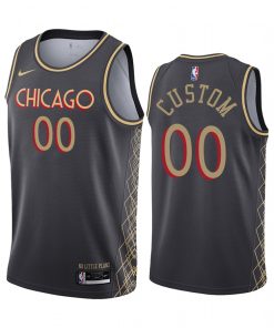Custom Bulls Swingman Black 2020 21 City Edition Jersey