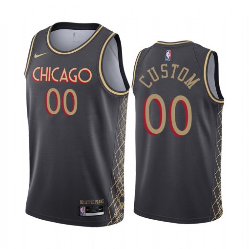 Custom Bulls Swingman Black 2020 21 City Edition Jersey