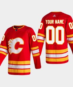 Custom Calgary Flames 2020-21 Home Red Jersey