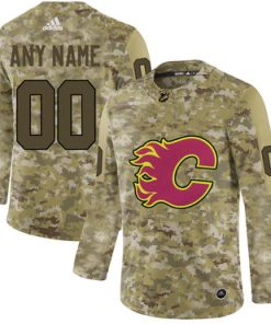 Custom Calgary Flames Camo Jersey