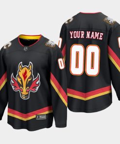 Custom Calgary Flames Special Edition 2021 Breakaway Black Jersey
