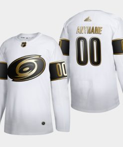 Custom Carolina Hurricanes Golden Edition White Jersey