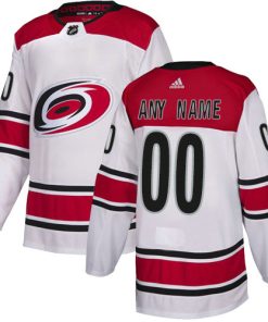 Custom Carolina Hurricanes NHL White Jersey